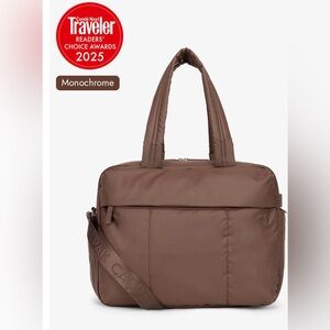 Calpak Luka Duffel in Walnut Monochrome with Luka backpack zip bag NWT